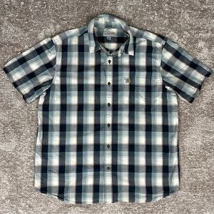 Carhartt Shirt XL Short Sleeve Plaid Relaxed Fit